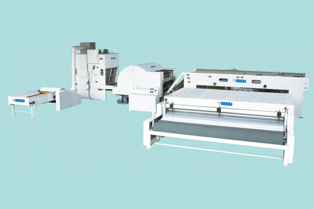 DH-850/1230型無(wú)膠棉生產(chǎn)線  烘箱 切邊切斷成卷